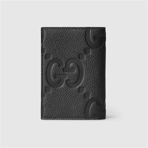 gucci ufo|Jumbo GG passport case in black jumbo GG leather .